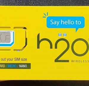 美国H2O实体电话卡 可在中国漫游/收美国银行短信/接听电话免费