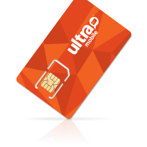 ultra mobile 橙卡 美国手机卡 实体卡 默认月租39刀/次月可更改至15刀/或一次交一年120刀